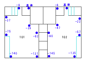 千葉県船橋市 共同住宅様_測量図　